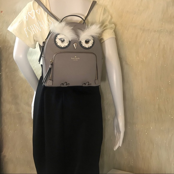 🦉SOLD🦉Kate Spade OWL TOMI STARLIGHT Backpack - Picture 7 of 8